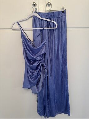 NWT Saintart Georgia Silk Tank Periwinkle Purple (Part of Set)
